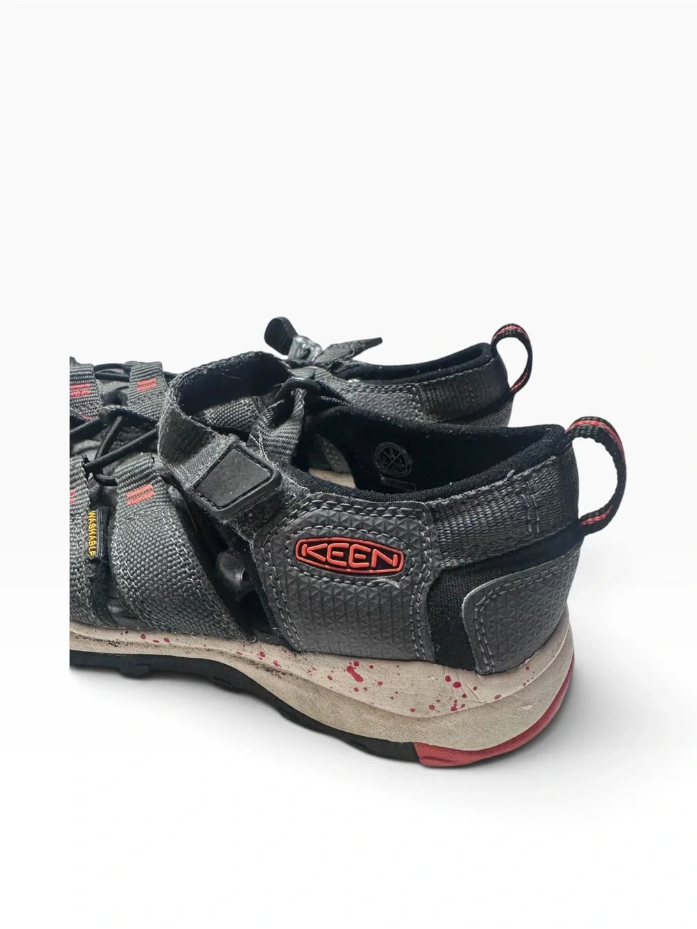 KEEN Newport H2 Youth 2 EU 34 Black Red Waterproof Hiking Water Sandals